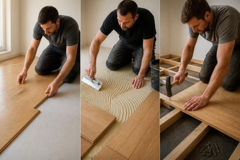 Poser du parquet : les techniques selon le type