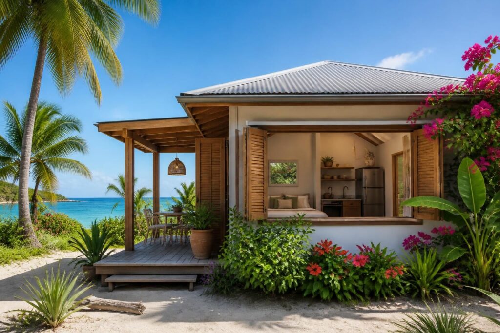 découvrez nos plans détaillés et les prix pour un bungalow de 20m² en guadeloupe et martinique, idéal pour un investissement ou une résidence secondaire dans les caraïbes.