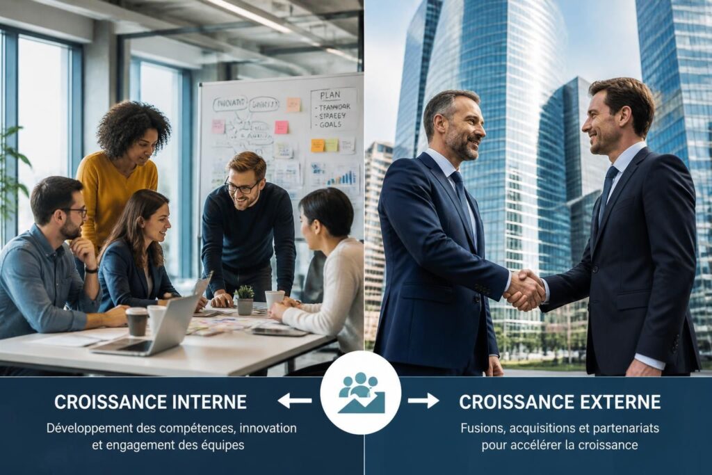découvrez les différences entre la croissance interne et externe ainsi que les stratégies clés pour développer efficacement votre entreprise.