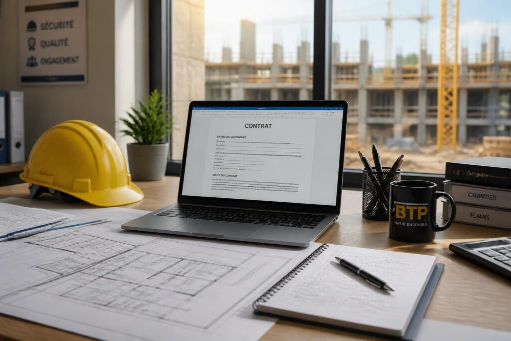Modèle de contrat de sous-traitance BTP gratuit : téléchargement en PDF et Word