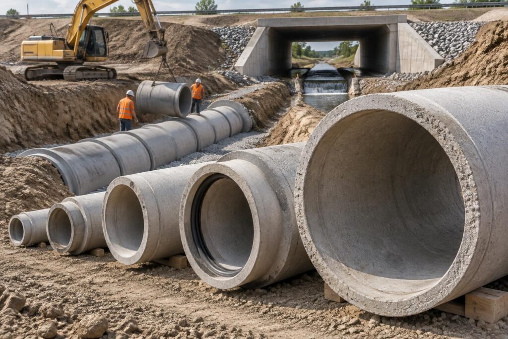 découvrez les types de canalisations en béton, leurs diamètres et leurs applications techniques pour choisir la solution adaptée à chaque projet.