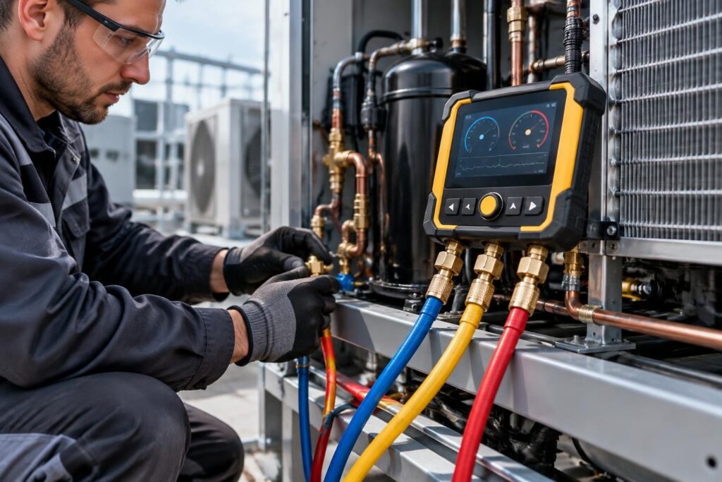 Manifold électronique : guide des modèles pour frigoristes et techniciens