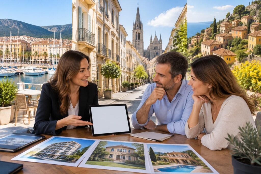 N immobilier : agences et tendances du marché à Toulon, Caen et Bormes